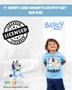 Imagem de Conjunto de roupas Bluey Bingo Toddler Boys, camiseta e shorts de malha