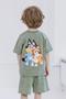 Imagem de Conjunto de roupas Bluey Bingo Toddler Boys Vintage Wash 5T Green