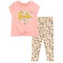 Imagem de Conjunto de roupas: camiseta e leggings Barbie Little Girls rosa 7-8