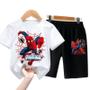 Imagem de Conjunto de Roupas Infantil Homem-Aranha - Verão - Camiseta e Shorts