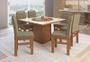 Imagem de Conjunto de Sala de Jantar 6 Lugares Mesa Jasper e Cadeira Madeira Robin Canela/Cacau Espresso Móveis