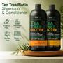 Imagem de Conjunto de shampoo e condicionador VANIDOX Tea Tree com biotina 480 mL
