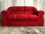 Imagem de Conjunto de sofá 2x3 lugares Corsa Vermelho