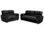 Imagem de Conjunto de sofa 2x3 lugares Preto - Boareto