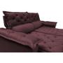 Imagem de Conjunto de Sofá 3 e 2 Lugares Retrátil e Reclinável Cama inBox Compact 2,00x1,50m Velusoft Vinho