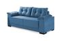 Imagem de Conjunto de Sofas Vnus Azul, 3 e 2 lugares, Tecido Veludo e Espuma 8 cm embutida 1.95m e 1.42m