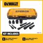 Imagem de Conjunto de Soquetes DEWALT Impact Driver - 10 Peças com Extensões Métricas
