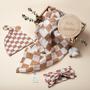 Imagem de Conjunto de Swaddle Miaoberry 100% Orgânico em Musselina - Café com Leite