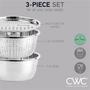 Imagem de Conjunto de Taças de Mistura COOK WITH COLOR 5L em Aço Inoxidável com Escorredor