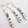Imagem de Conjunto de Talheres Mickey 3 Peças Garfo Faca Colher Inox Disney Infantil Simonaggio