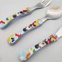 Imagem de Conjunto de Talheres Mickey 3 Peças Garfo Faca Colher Inox Disney Infantil Simonaggio