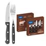 Imagem de Conjunto de talheres para churrasco jumbo 8pcs brinox