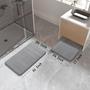 Imagem de Conjunto de Tapetes de Banho Yimobra - Memory Foam 2 Peças (43x63cm + 80x50cm) - Cinza