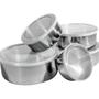 Imagem de Conjunto De Tigelas Aço Inox 5 Peças Com Tampa Resistente