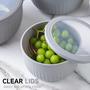 Imagem de Conjunto de Tigelas de Mistura Profundas Prep Bowls COOK WITH COLOR com Tampas - Cinza
