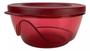 Imagem de Conjunto de tigelas designer policarbonato vermelha da tupperware