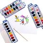 Imagem de Conjunto de Tintas Aquarela Color Swell - 36 Cores com Pincel