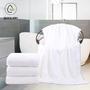 Imagem de Conjunto de toalhas de banho Cosy Family Microfiber, pacote com 4 unidades, branco 70x140cm