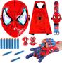 Imagem de Conjunto de trajes do jogo Cemocle Web Shooters com capa, máscara e acessórios