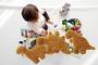 Imagem de Conjunto de Travesseiros Aucess Dino Chicken Nugget 40cm - 3 Peças
