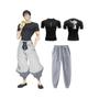 Imagem de Conjunto De Treino De Compressão Jujutsu Kaisen Toji Masculino, Camiseta De Secagem Rápida, Calça De