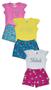 Imagem de Conjunto de verão infantil meninas shorts saia kit com 2