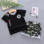Imagem de Conjunto De Verão Para Bebês Meninas Meninos Crianças 2 Peças Camiseta Shorts Conjunto Casual De