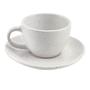 Imagem de Conjunto de xícaras com pires para café 12 peças branco 85ml