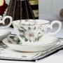 Imagem de Conjunto de Xícaras de Café Bone China Wokex - Flores Coloridas com Pires