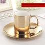 Imagem de Conjunto de xícaras de café Bone China Wokex Plating Gold 330 ml