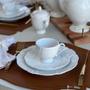 Imagem de Conjunto De Xícaras Para Café Com Pires Em Porcelana Soleil Com 12 Peças 75ml Oxford