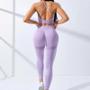 Imagem de Conjunto de Yoga Feminino Sem Costura 2 Peças - Leggings e Top para Treino