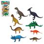 Imagem de Conjunto Dino Rex 8 peças Animais Jurassic Park - Miniatura Infantil Pre Historica Safari Criança