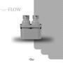 Imagem de Conjunto Dispenser Organizador Flow 500Ml Lavanderia Chumbo