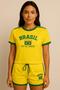 Imagem de Conjunto Do Brasil Camisa + Short Feminino
