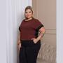 Imagem de Conjunto Dyze Verão Blusa Manga Curta e Calça Plus Size