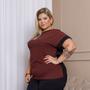 Imagem de Conjunto Dyze Verão Blusa Manga Curta e Calça Plus Size