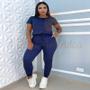 Imagem de Conjunto em Suede Calça e Blusa Feminina Lindo e Confortável