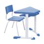 Imagem de Conjunto Escolar Hexagonal BABY Mesas e Cadeiras - 06 A 09 anos - JUVENIL - POLLO MÓVEIS - 41005