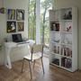 Imagem de Conjunto Escrivaninha com 1 Gaveta Veneza e Estante com 10 prateleiras Clean 900X1878 Branco