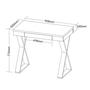 Imagem de Conjunto Escrivaninha com 1 Gaveta Veneza e Estante com 10 prateleiras Clean 900X1878 Branco