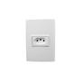 Imagem de Conjunto Espelho 4X2 com 1 Tomada 10A 250V Horizontal Com Suporte Linha Vivaz Ilumi - 78140
