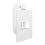 Imagem de Conjunto Espelho 4X2 com 1 Tomada 10A 250V Horizontal Com Suporte Linha Vivaz Ilumi - 78140