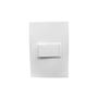 Imagem de Conjunto Espelho 4x2 com Interruptor Simples 10A 250V Horizontal Linha Vivaz Ilumi - 7817