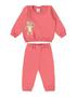 Imagem de Conjunto Estampado Moletom Malwee Kids Infantil Menina Inverno -CORAL-Tamanho P