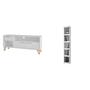 Imagem de Conjunto Estante 4 Prateleiras e Rack para TV 50 Polegadas MadeiraMadeira 428796 Branco