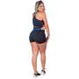 Imagem de Conjunto Exercício Funcional Short e top com Cós Regulável e Silk Hard Work Azul Royal - Lievi