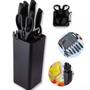 Imagem de Conjunto Facas Chef Gourmet Profissionais Black