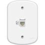 Imagem de Conjunto Fame 4X2 Branco Com Placa 1Tomada Rj45