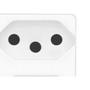 Imagem de Conjunto Fame 4X2 Branco Com Placa 2Tomada 20A